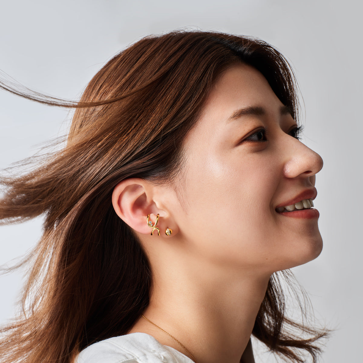 OUROBOROS SIGNET PIERCE GOLD 片耳 OUROBOROS SIGNET PIERCE GOLD – h'eres