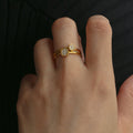 DAILY Oval Ring L - Gold