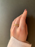 LUSTER Wide Ring M - Matte Gold