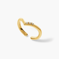 WISH III R Ear cuff / Ring - Gold