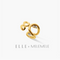 ELLE x MELEMELE Seine Wave Earcuff Ring S - Gold