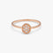 DAILY Oval Ring L - Pink Gold