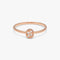 DAILY Oval Ring S - Pink Gold