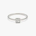DAILY Square Ring S - Silver