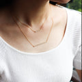 LUSTER Wide Necklace S - Gold