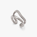 FLOW Eternity Ring / Ear cuff S - Silver