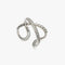 LUSTER Double Cross Ring / Ear cuff - Silver