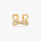 LUSTER Double Cross Ring / Ear cuff S - Gold